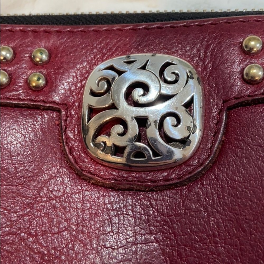 Brighton red leather zip wallet - Picture 4 of 5